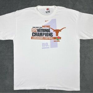 Nike Texas Longhorns Rose Bowl 2005 National Champions Football Shirt White XL